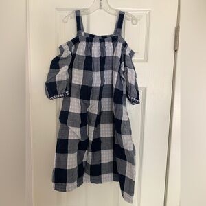 Joe Fresh kids enfants girl gingham summer dress L (10-12).